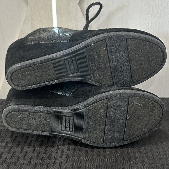 TOMS Kala Wedge Bootie – Black Multi Faux Snake (Style #300614) - Picture 8 of 10